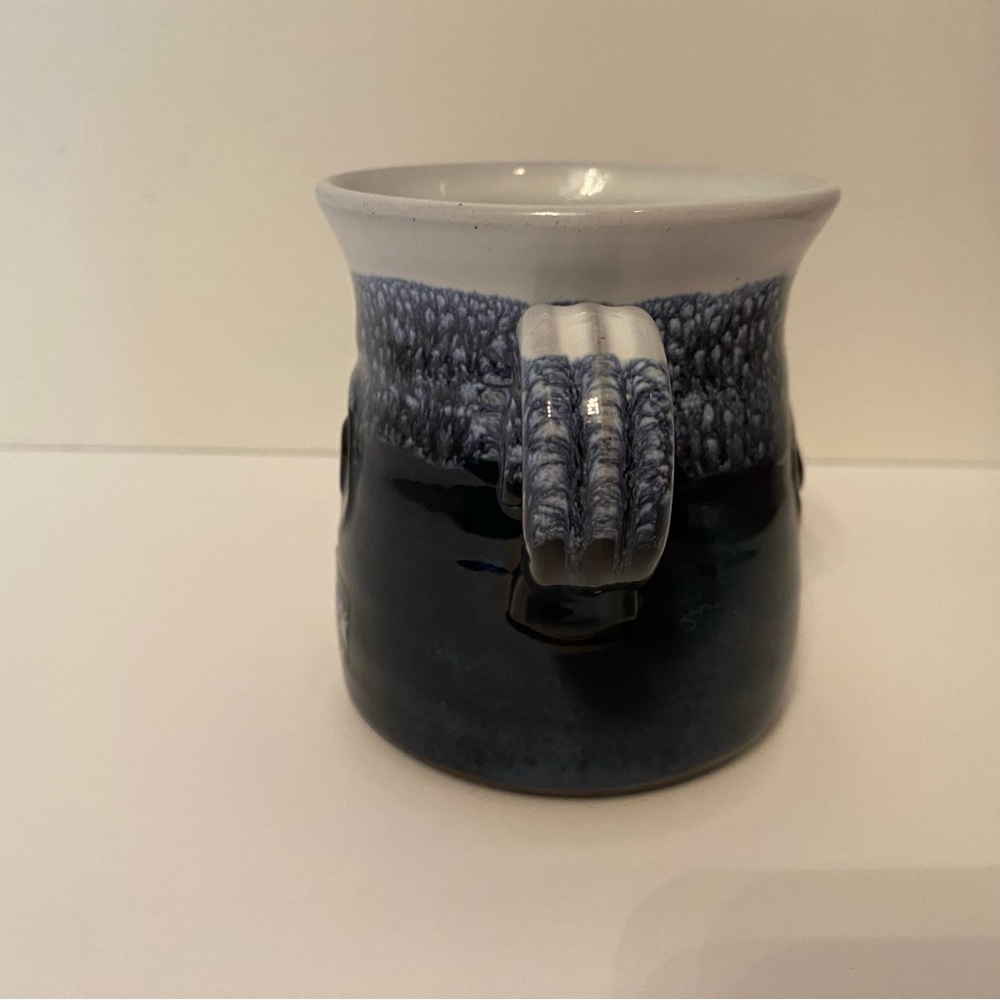 NEW PAUL MALONEY POTTERY MUG BLUE WHITE WEXFORD IRELAND NWT 12 oz Home Dining - Picture 4 of 8